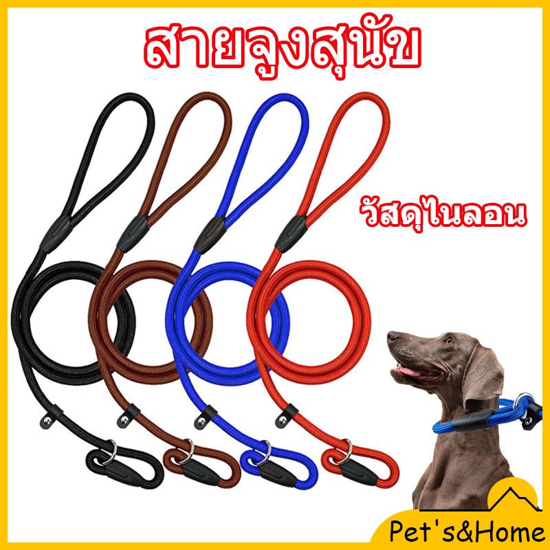 เชือกจูงสัตว์เลี้ยงสายจูงสายคล้องปรับได้สําหรับฝึกสุนัข