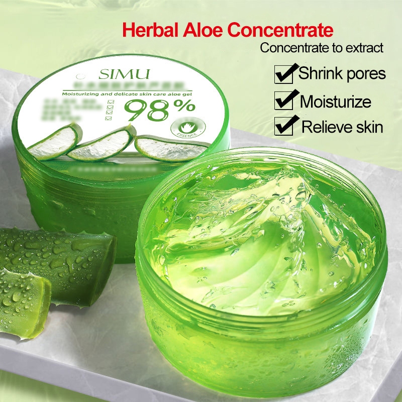 Lemon❤️ SIMU เจลว่านหางจระเข้ Aloe Vera 99% 300ml านหางจระเข้ ช่วยกระชับรูขุมขน บำรุงผิวพรรณให้ชุ่มชื้น-LN