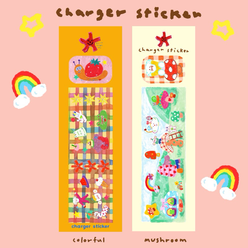 T3D Charger sticker สติ๊กเกอร์แปะหัวชาร์จ