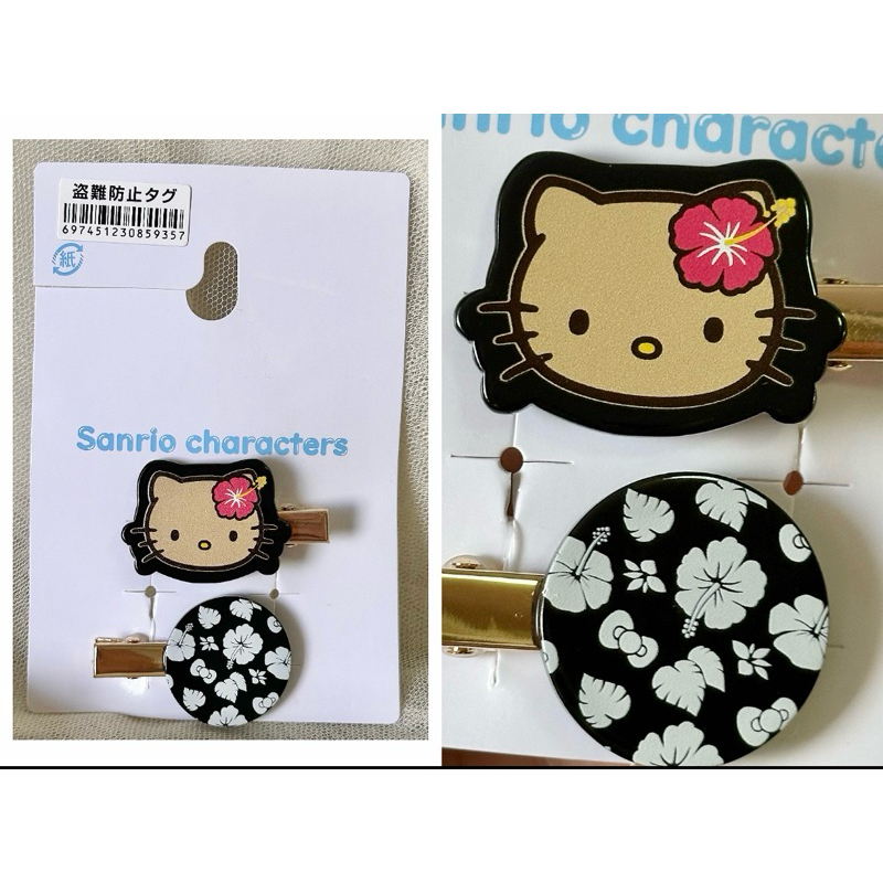 ของใหม่ กิ๊บติดผม Hello Kitty Hawaii Sanrio น้องผิวแทนติดดอกชบา