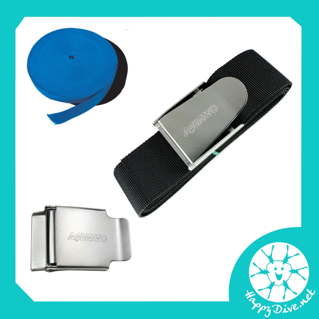 Weight Belt Metal Buckle, Weight Belt Roller 50 m, Weight belt buckle Aquatec - เข็มขัดตะกั่ว, หัวเข