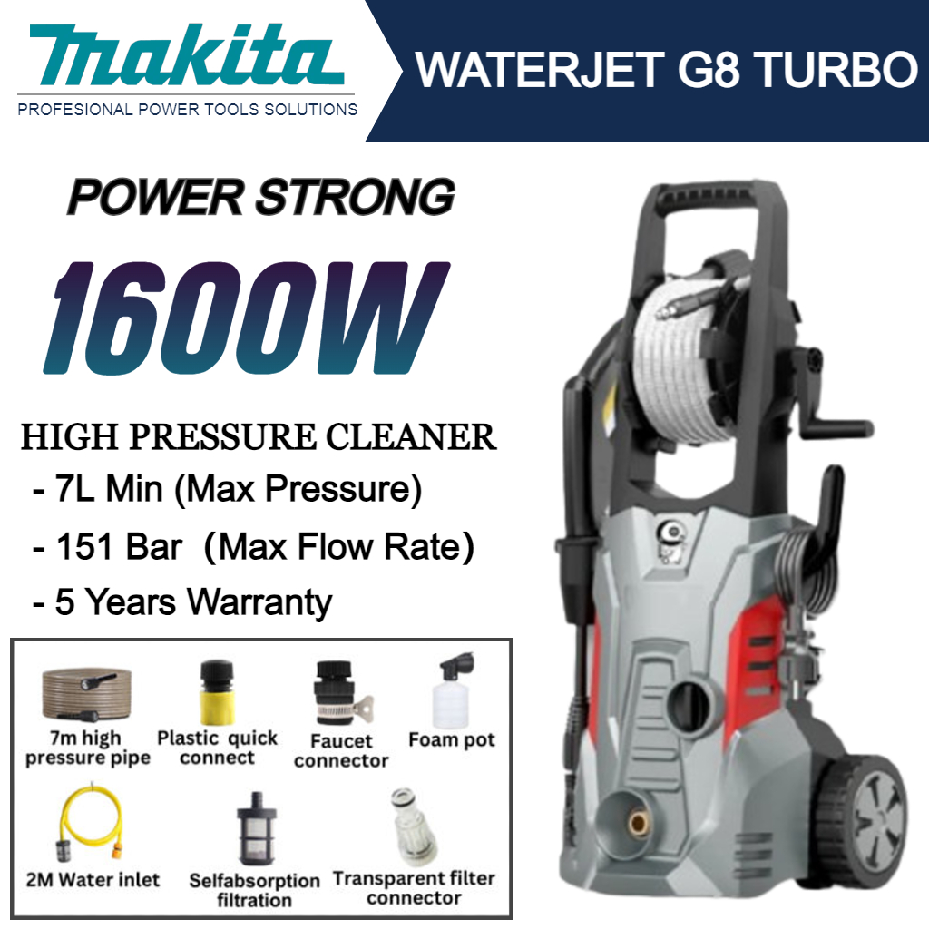 ซื้อ MAKIT วอเตอร์เจ็ทแรงดันสูง G7/G8 Turbo Waterjet เครื่องฉีดน้ำแรงดันสูง เครื่องฉีดน้ำทำความสะอาดวอเตอร์เจ็ท