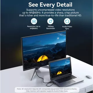 ⚡COD⚡Jasoz HDMI to DP Cable 4K สายเชื่อมต่อหน้าจอ DP สายเคเบิ้ล แปลง DP Cable For Computer To Laptop