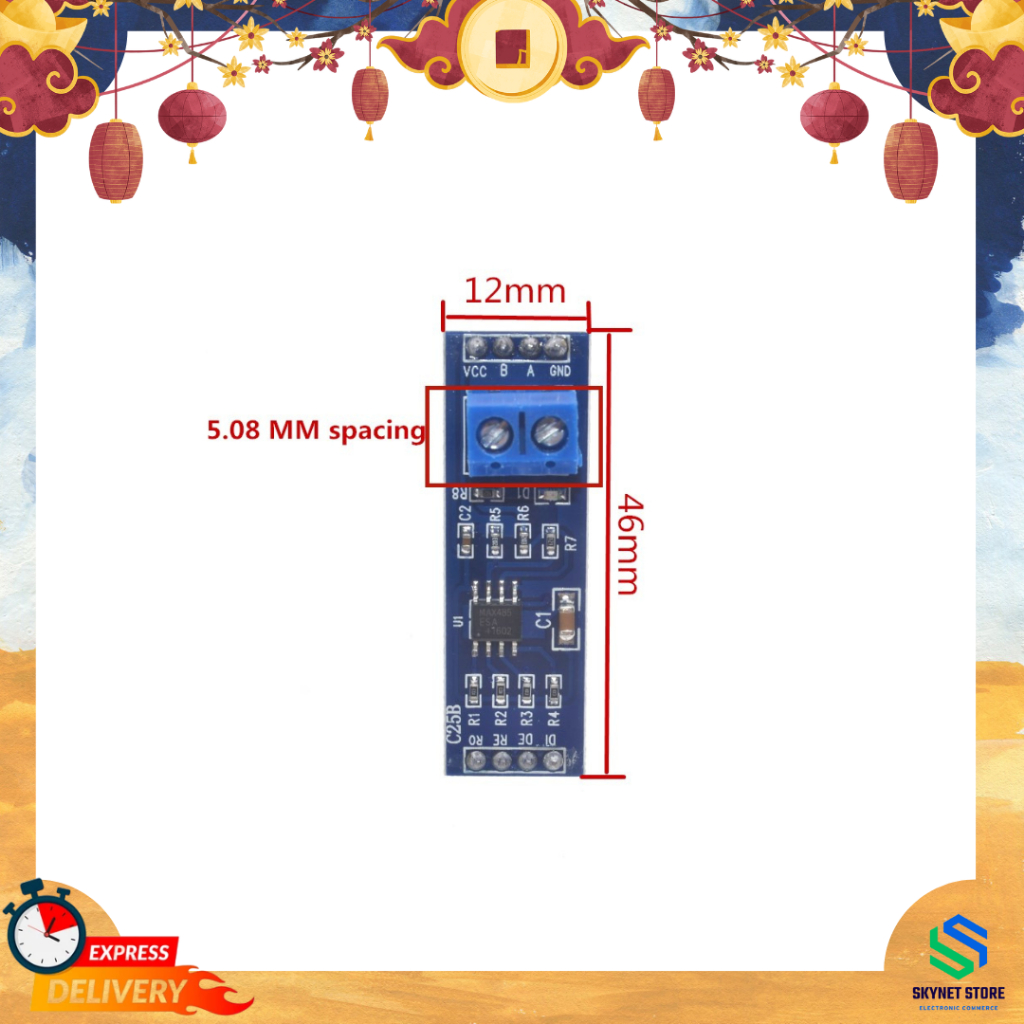 MAX485 Module RS-485 TTL to RS485 MAX485CSA Converter Module