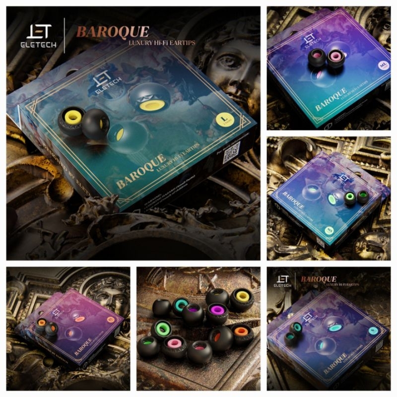 Eletech Baroque Earpiece จุกอัพเกรด ( แบ่งขายเป็นคู่บางท่านอาจไม่ได้กล่องแพ็คเกจ )