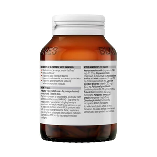 Blackmores Super Magnesium Plus 200 Tablets เสริมสร้างความแข็งแรงของกล้ามเนื้อ ลดอาการตะคริว ตึง