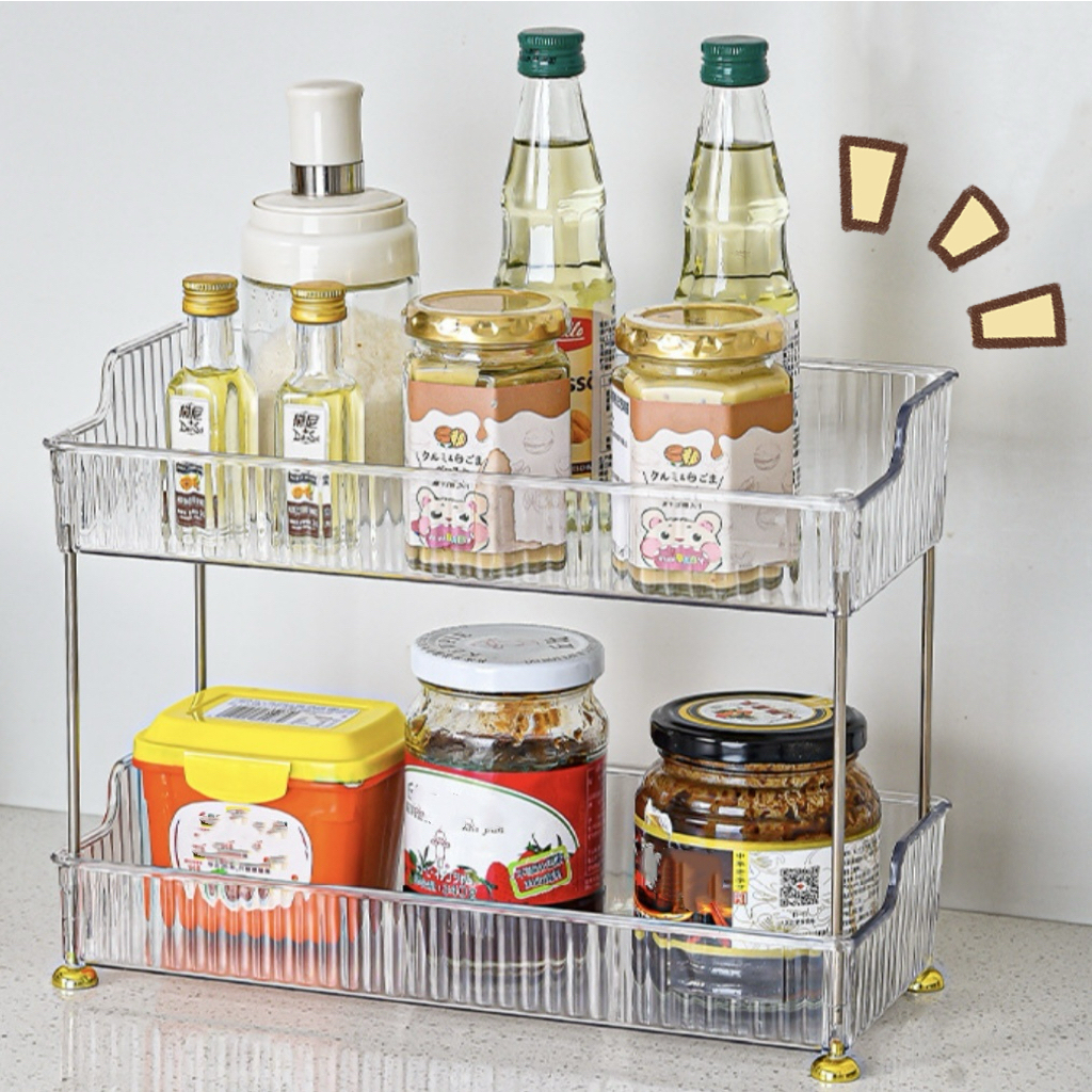 อเนกประสงค์ชั้นวางของ ชั้นเก็บของ วางเครื่องสำอาง น้ําหอม ชั้นวางของแบบใส 2ชั้น/3ชั้น แข็งแรง Cheese girl