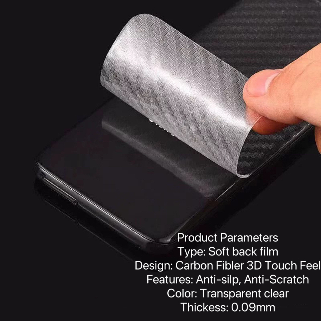 ฟิล์มหลัง Kevlar คาร์บอน For Samsung A06 เคฟล่า carbon