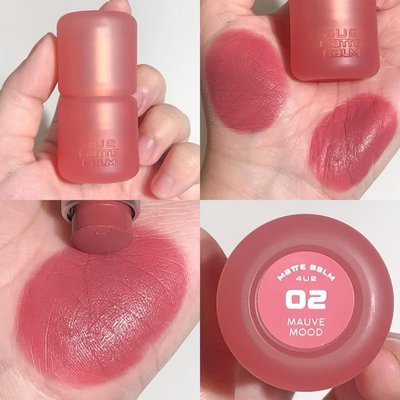 4U2 ออกลิปบาล์มแมทมาใหม่ เนื้อดีมากก เป็นฟีล velvet กำมะหยี่ สีชัด นุ่มฟู กลบสีปากคล้ำมิด ติดทน มีทั้งหมด 14 เฉดสี - รูปที่ 3