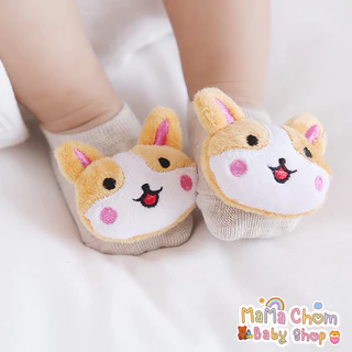 พร้อมส่ง🇹🇭ถุงเท้าเด็กแรกเกิด🐻ถุงเท้าหัวตุ๊กตา🐻ึ