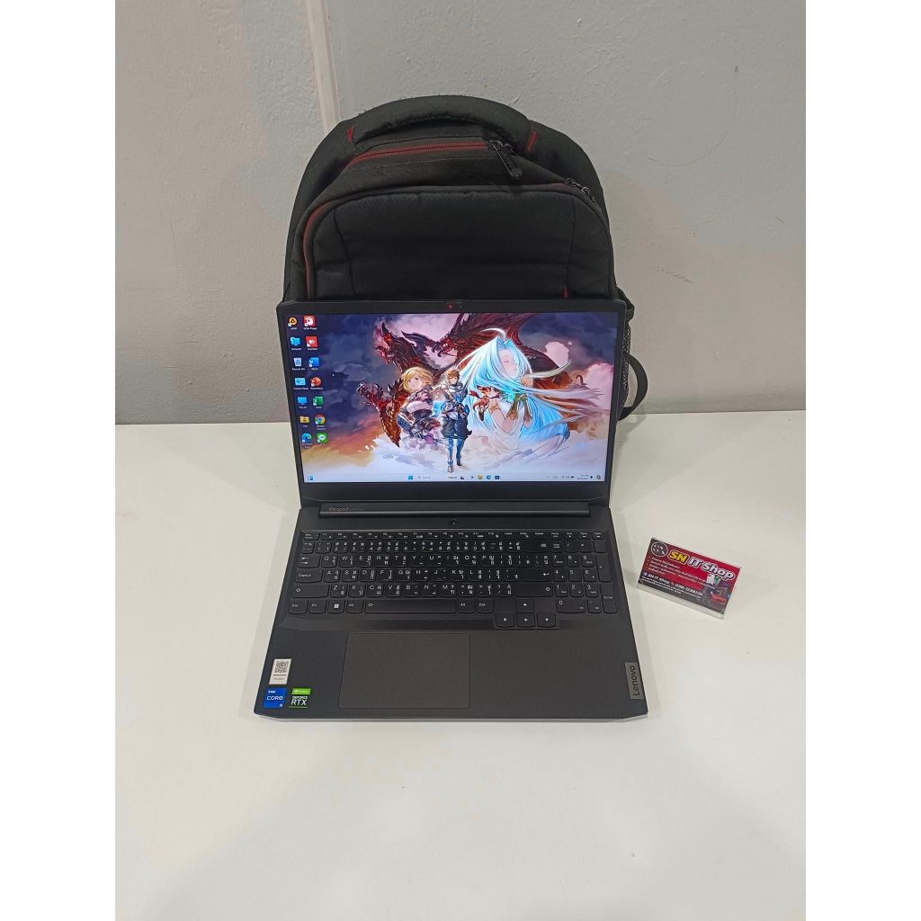 โน๊ตบุ๊คเกมส์มิ่ง Lenovo (มือสอง) สเปค Core i5-11320H RAM: 16GB SSD: M.2 512GB NVIDIA GeForce RTX 30