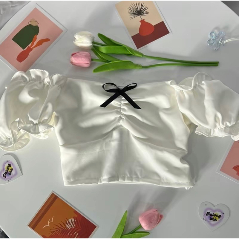 Patong.bkk เสื้อแขนตุ๊กตา อก36-44 นิ้ว สาวอวบ สาวพลัสไซส์ใส่ได้สบายมาก