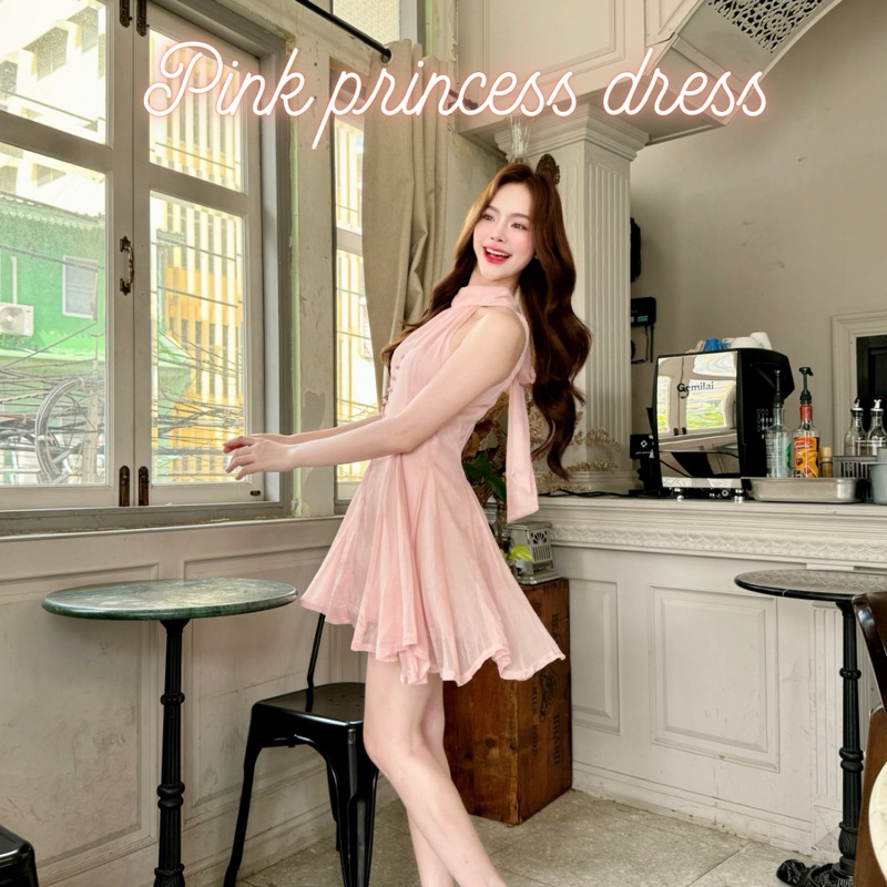 #KATI301ꕤ ‎⸝ ⸝ ⸝ Pink princess Dress◞
