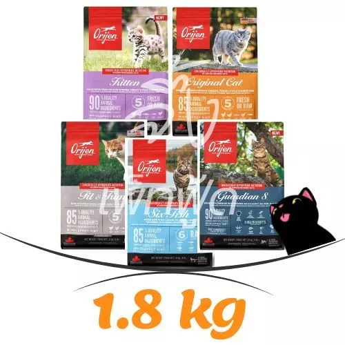 [1.8 kg] Orijen อาหารแมวเกรดซุปเปอร์พรีเมียม มีให้เลือกทุกช่วงวัย