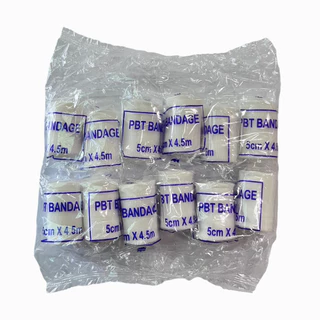 A-BAND ผ้าก๊อซพันแผล ผ้าก๊อซยืด PBT Bandage ขนาด 2,3,4,6 นิ้ว ยาว 4.5m ยกแพค 12ชิ้น อุปกรณ์ปฐมพยาบาล