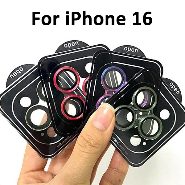 ฟิล์ม เลนส์กล้อง ดวง สำหรับ iPhone 17e 16 Pro Max Plus/Promax 16Pro 16Plus 16Promax 16e 15 14 13 12 11 15 14PM 13PM 007