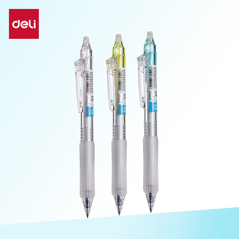 Deli SA313 ปากกาลูกลื่นลบได้ ปากกาเจลลบได้ มียางลบพิเศษที่ปลายด้าม อุปกรณ์การเรียน เครื่องเขียน0.5mm