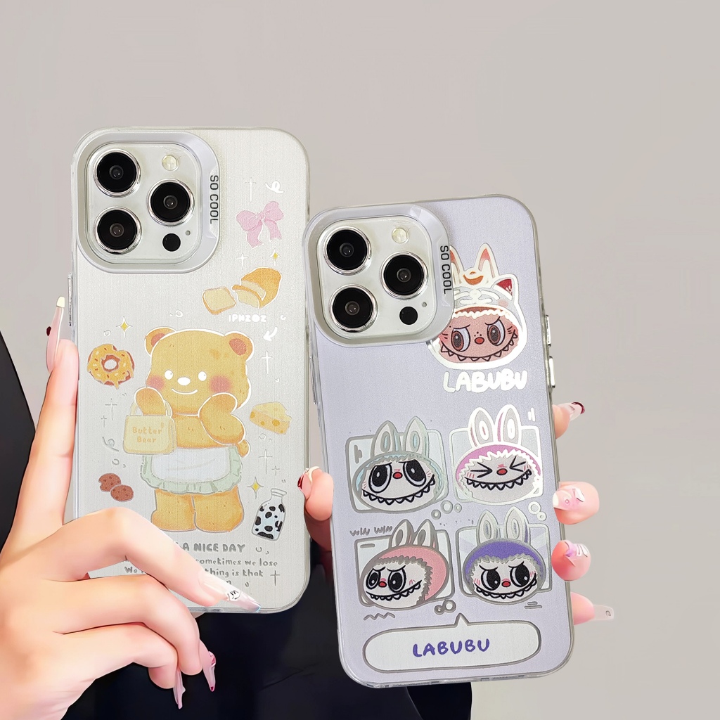 CASE เคสหลังเเข็งสกรีนลายการ์ตูน สำหรับไอโฟน 7PLUS 11-12-13-14-15-PRO-MAX VIVO V29 Y03 Y100 Y12 Y17S