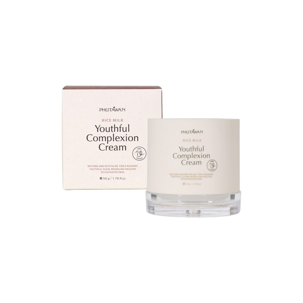 Phutawan ภูตะวัน Rice Milk Youthful Complexion Cream 50g ฟื้นฟูและฟื้นฟูผิวให้เปล่งปลั่งสดใส อ่อนเยาว์ เผยผิวสุขภาพดี