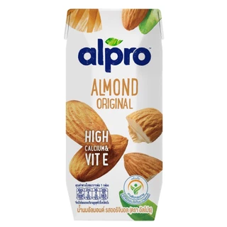 ยกลัง นมอัลมอนด์ อัลโปร ยูเอชที รสออริจินอล 180 มล. (24 กล่อง) นมแพลนต์เบส UHT Alpro Almond Milk Original 180ml