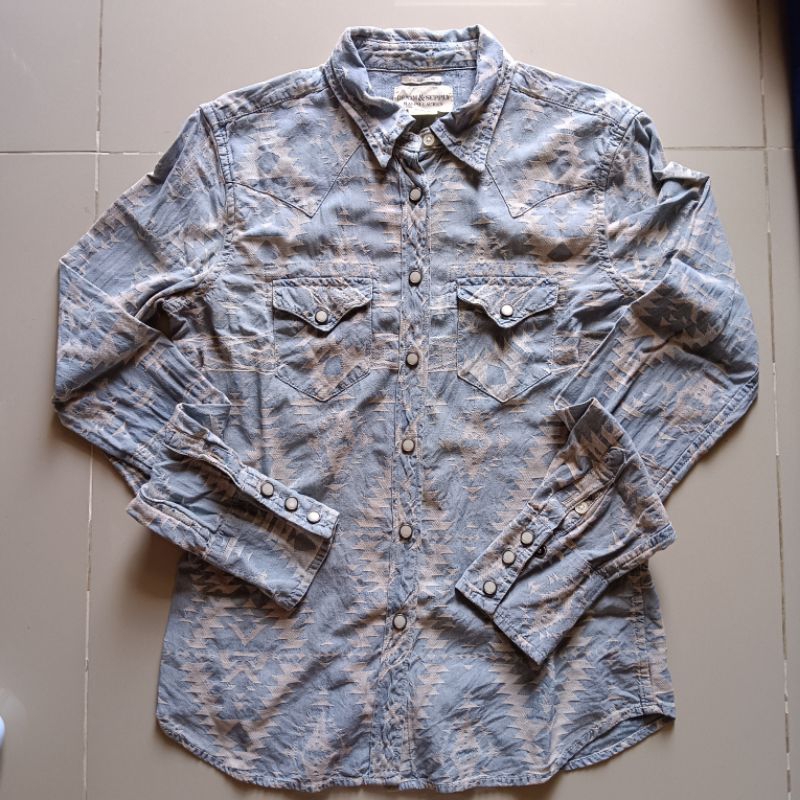 Denim &ืSupply Ralph Lauren Shirt Sz .M มือสองผู้หญิง