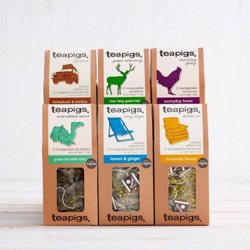 🇩🇪teapigs english breakfast tea 50g./ green tea with mint/ chamomile flowers ชา ผลิตในเยอรมัน