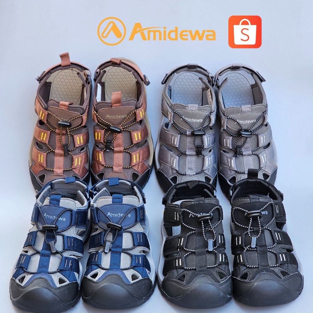 AMIDEWA รองเท้าเดินป่า ปีนเขา ปกป้องปลายรองเท้า 3 ชั้น สวมใส่สบายกระชับเท้า ไม่อับชื้น รหัส PS34525