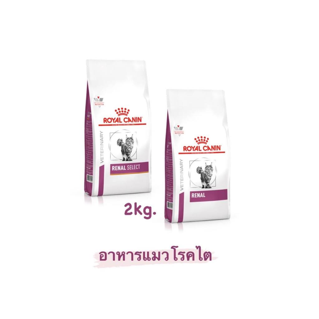Royal canin Renal และ Renal Select (ขนาด2kg) อาหารแมวโรคไต สำหรับแมวเลือกกิน