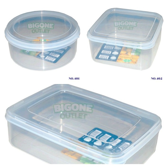 BigOne กล่องเวฟ กล่องใส กล่องถนอมอาหาร กล่องใส No.401,402,403