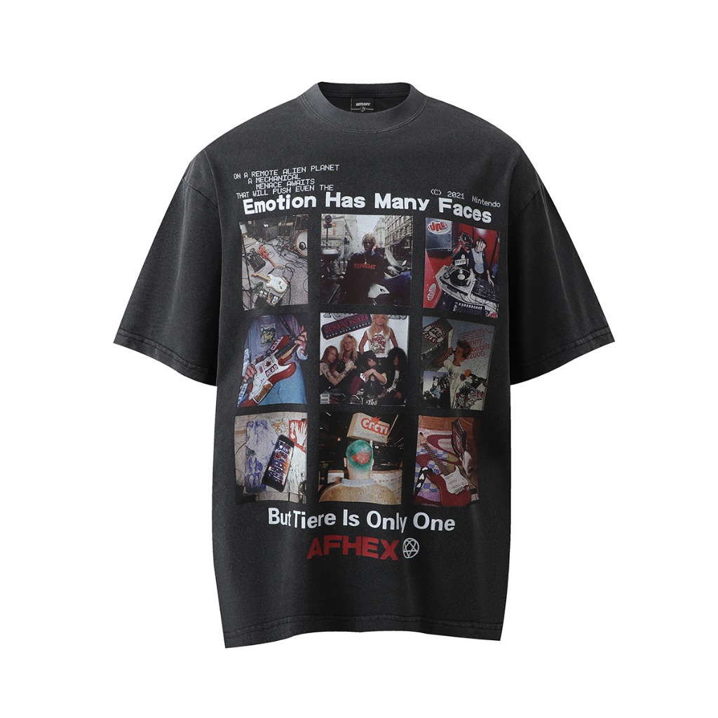 [พร้อมส่ง] Spenzer.street | Emotion🖤โอเวอร์ไซส์ เสื้อผ้าสตรีท เนื้อผ้าดี ทันกระแส unisex 2024 ขายดี