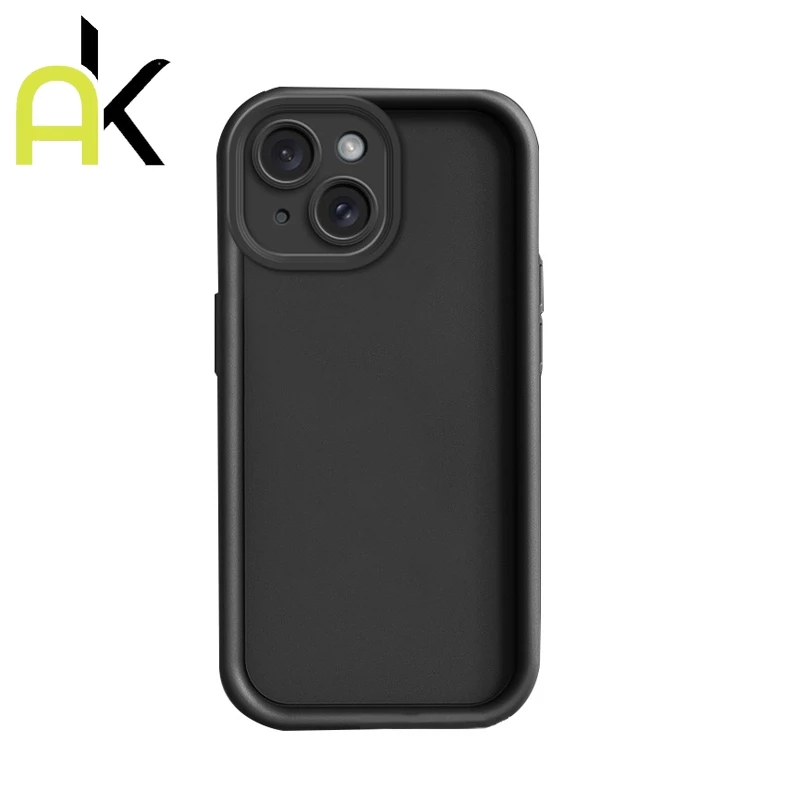 AK เคสโทรศัพท์มือถือซิลิโคน สําหรับ IPhone 11 12 14 13 XR 8 7 Plus 15 16 17Pro Max X XS SE 15promax TPU กันกระแทก สีแคนด