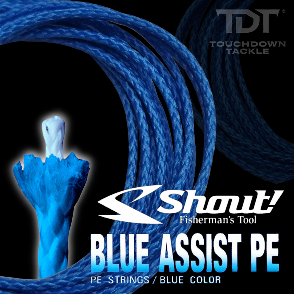SHOUT 426AP BLUE ASSIST LINE *** สายผูกเบ็ดจิ๊ก น้ำเงิน JAPAN QUALITY 100% ***