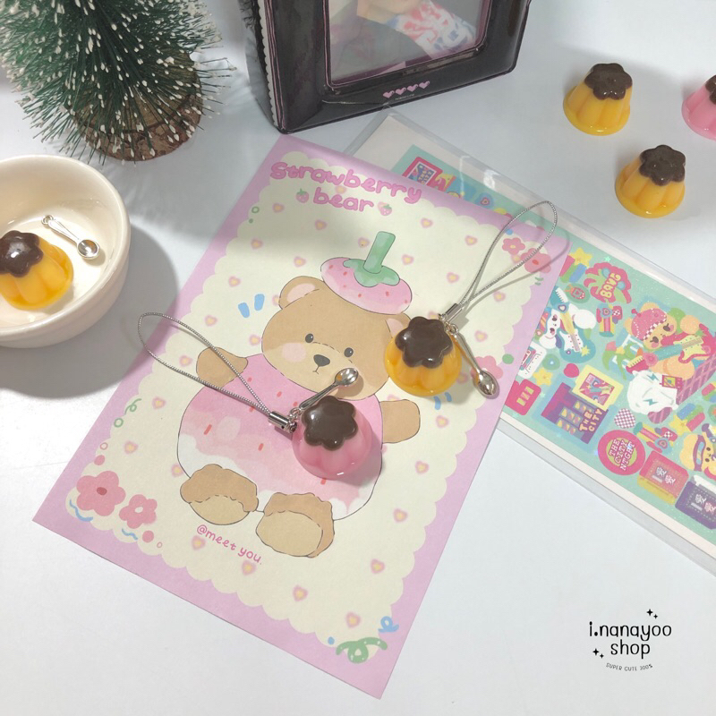 keychain pudding | พวงกุญแจ ( พุดดิ้ง )