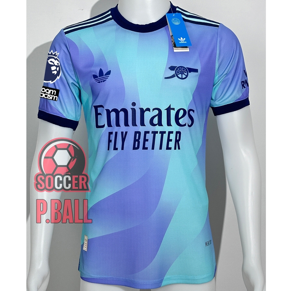 ใหม่ !! เสื้อบอล [PLAYER] อาร์เซนอล Third ชุดสาม 2024/25 เกรดนักเตะ ฟลูออฟขั่นพร้อมอามและเบอชื่อพรีเมียร์ลีก EPL+NoRoom