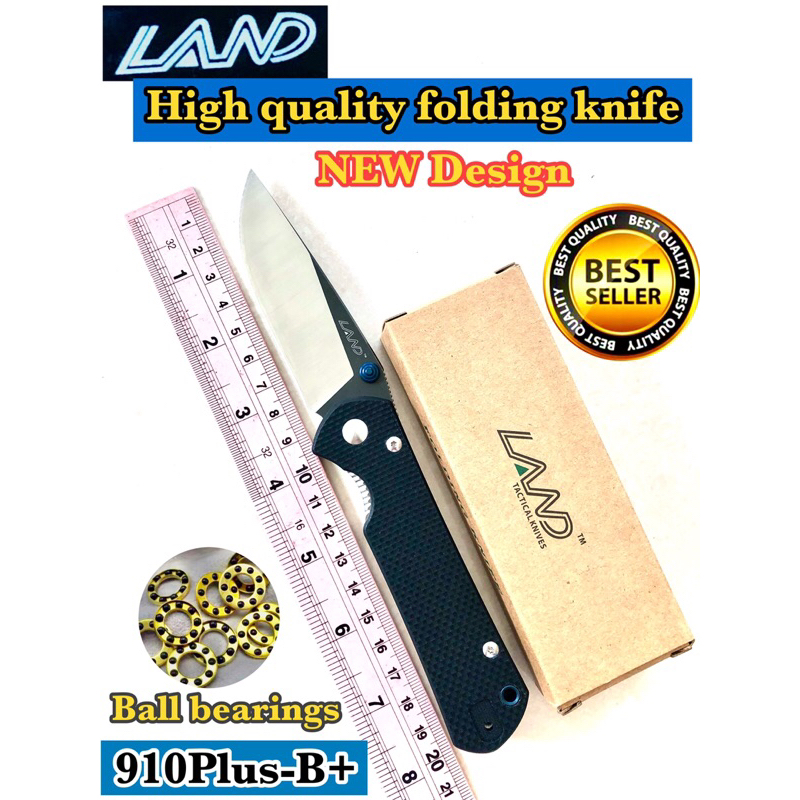 High quality folding knife Land 910Plus-B+ for collection and camping 🏕️