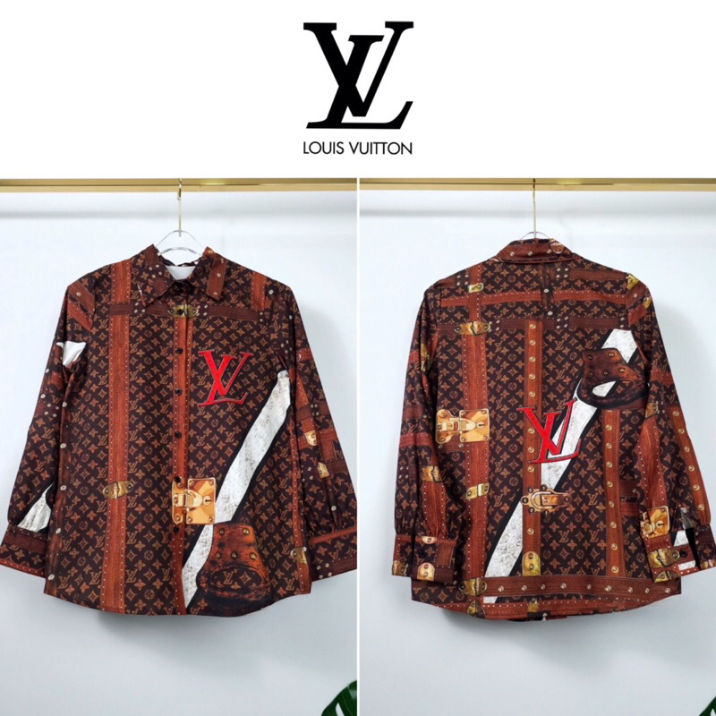 เสื้อเชิ้ตแขนยาว Louis Vuitton Silk Shirt