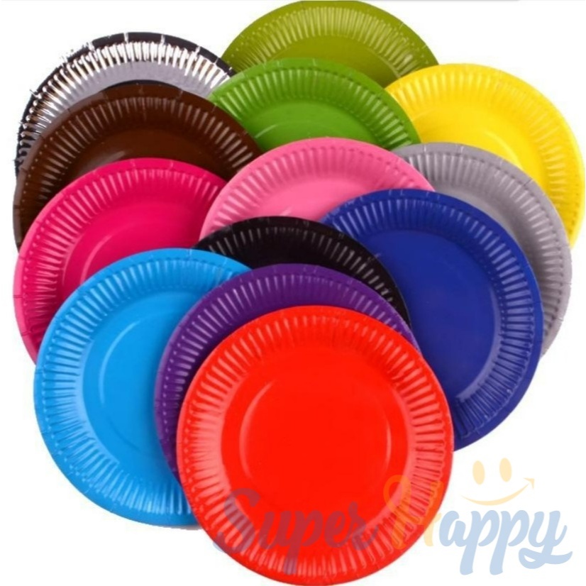 จานกระดาษ 7 นิ้ว(แพ็ค10ใบ) สีพื้น แบบใช้แล้วทิ้ง หรือสำหรับงาน DIY - รูปที่ 6