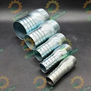 แป๊บรีด แป๊บลดเกลียวนอก เหล็ก ข้อต่อสายยาง หางปลาไหล 1/2 - 3 นิ้ว (สี่หุน - 3นิ้ว)