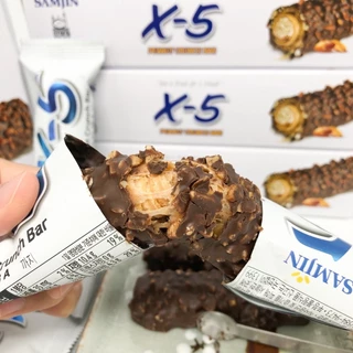 X-5 Peanut Crunch Bar 36g เวเฟอร์เคลือบช๊อคโกเเลต พีนัท ช็อคโกแลต บาร์ 크런치 바
