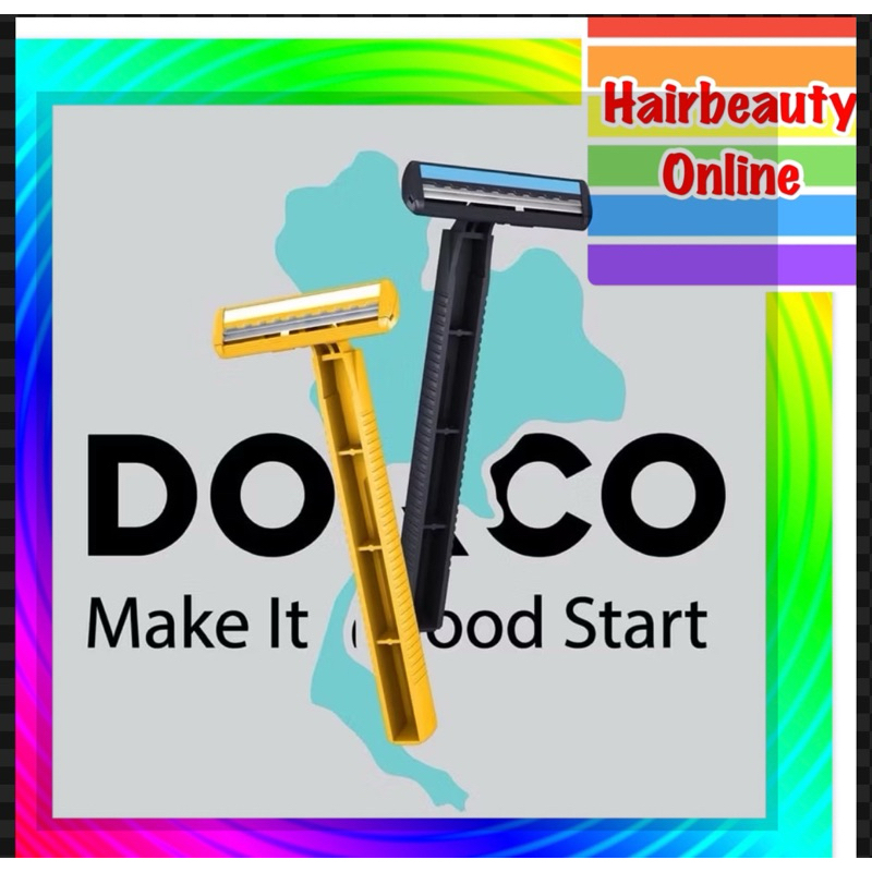#ใบมีดโกน พร้อมด้าม# Dorco รุ่น TG 708 แพ็ค6ชิ้น ด้ามมีดโกน นวัตกรรม #เกาหลี ด้ามเหลือง ด้ามดำ