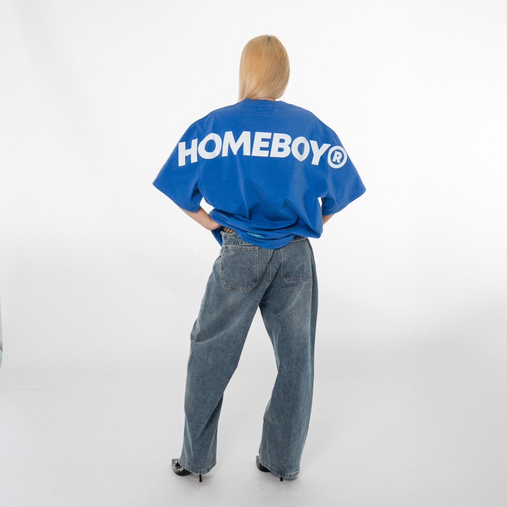 ❗️[ส่งเร็ว กทม. 1 วัน]❗️HOMEBOY เสื้อยืดผ้าฟอก UNISEX รุ่น HB.OVER.LOGO