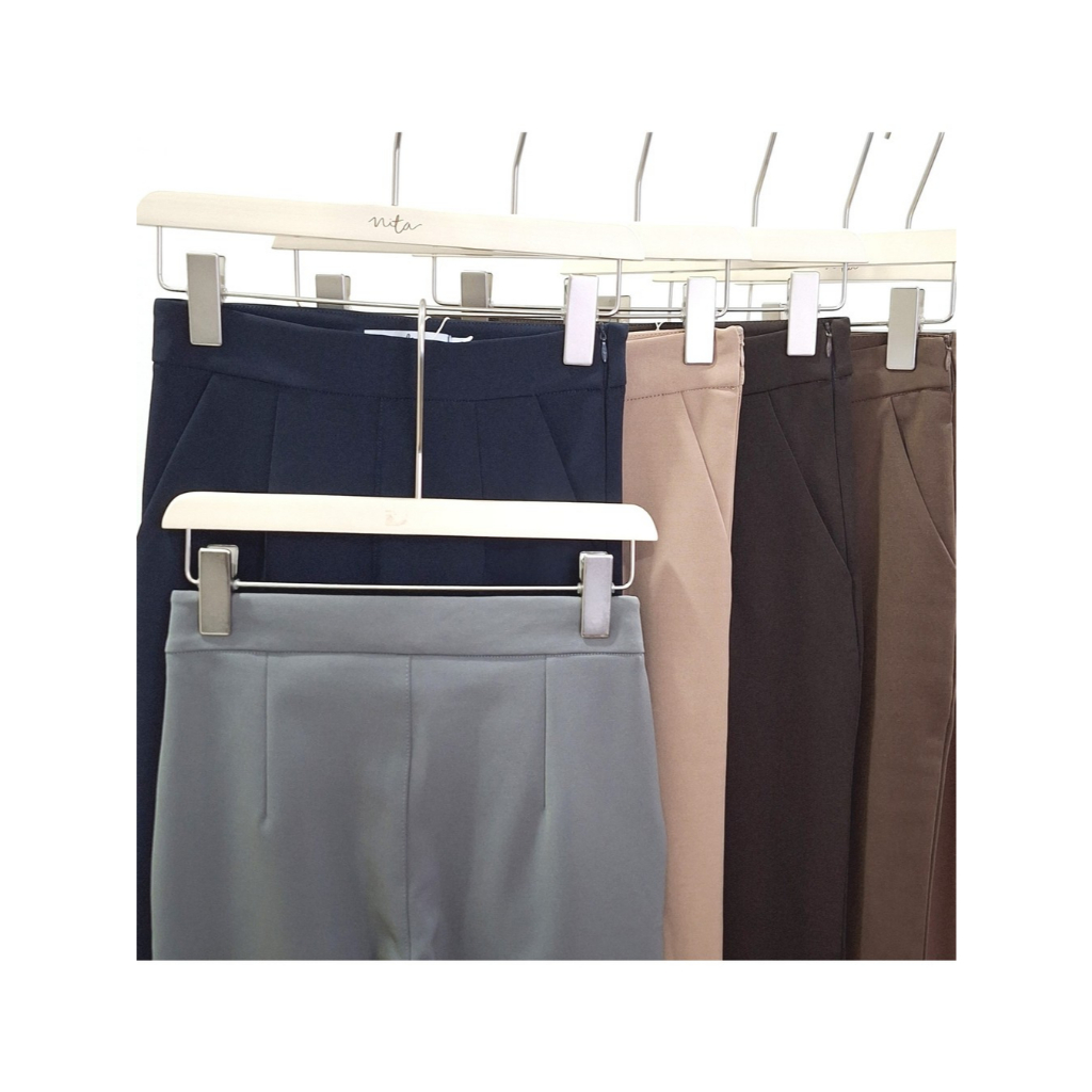 Nita Studio : RM7 กางเกงผ้าพรีเมี่ยมโรเชฟ แบรนด์ NITA #RM7แบรนด์นิต้า