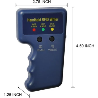 เครื่องอ่านการ์ด Rfid 125KHz เขียนคีย์การ์ด อ่าน / เขียน พร้อมบัตรขาว 6 ใบ + หัวเข็มขัด 6 ใบ