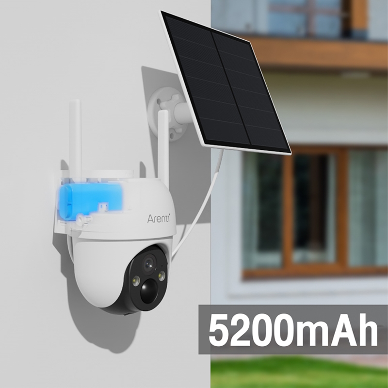 Arenti Solar CCTV กล้องวงจรปิด 2K 3MP กันน้ํา Outdoor Security Wi-Fi Camera การตรวจจับการเคลื่อนไหว GO2T KIT1
