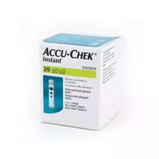 Accu-Chek Instant แอคคิว-เช็ค อินสแตนท์ แถบตรวจระดับน้ำตาลในเลือด สำหรับเครื่อง Instant 25 แผ่น