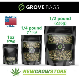 ส่งไว! ถุงเปล่า! Grove Bags ถุงบ่มของแท้ มี 6 ขนาดให้เลือก ถุงบ่ม ถุงบ่มสมุนไพร 1 oz 1/2 1/4 lbs pound grovebags terploc