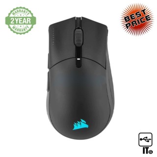 WIRELESS/BLUETOOTH MOUSE CORSAIR SABRE PRO RGB ประกัน 2Y เมาส์เกมมิ่ง เมาส์เล่นเกม เมาส์ เมาส์ไร้สาย