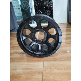 แม็กขอบ16 หยดน้ำ ลูกโม้ 16x8.5  6รู PCD:139.7  ET:0  ยี่ห้อ TORQ สีดำเงาทั้งวง รุ่น MATT คุณภาพสูง ราคาต่อ1วง (แถมจุกสี)