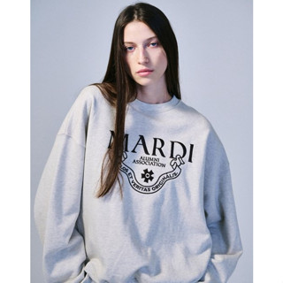 Mardi Mercredi SWEATSHIRT GRAND ALUMNI CLASSIQUE NEEDLEWORK (OATMEAL BROWN, NAVY CREAM)