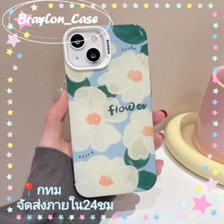 🌷Braylon🌷จัดส่งภายใน24ชม ดอกไม้ ลวดลาย iphone 11 14 pro max ป้องกันการหล่น ขอบเต็ม เล็กและสด case for iPhone 12 13